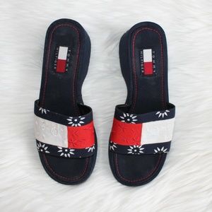 Tommy Hilfiger Vintage Platform Wedge Slip-on 7.5M